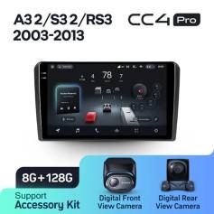 Radio samochodowe Teyes CC4 Pro 2k 8+128 Gb Audi A3 2 8P 2003-2013 / S3 2 2006-2012 / RS3 1 2011-2012 9"