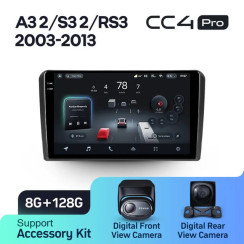 Radio samochodowe Teyes CC4 Pro 2k 8+128 Gb Audi A3 2 8P 2003-2013 / S3 2 2006-2012 / RS3 1 2011-2012 9"