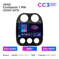 Radio samochodowe Teyes CC3 2k 6+128 Gb 360° Jeep Compass 1 MK 2009-2015 10