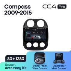 Radio samochodowe Teyes CC4 Pro 2k 8+128 Gb Jeep Compass 1 MK 2009-2015 10"
