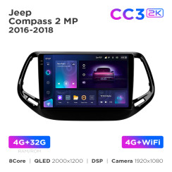 Radio samochodowe Teyes CC3 2k 4+32 Gb Jeep Compass 2 MP 2016-2018 10