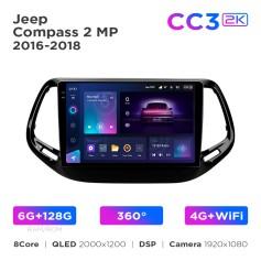 Radio samochodowe Teyes CC3 2k 6+128 Gb 360° Jeep Compass 2 MP 2016-2018 10