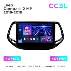 Radio samochodowe do Jeep Compass 2 MP 2016-2018 Teyes CC3L 4+32 Gb 10"