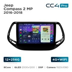 Radio samochodowe Teyes CC4 Pro 2k 12+256 Gb Jeep Compass 2 MP 2016-2018 10"