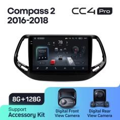 Radio samochodowe Teyes CC4 Pro 2k 8+128 Gb Jeep Compass 2 MP 2016-2018 10"