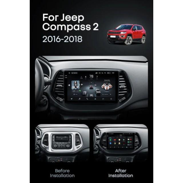 Radio samochodowe Teyes CC4 Pro 2k 8+128 Gb Jeep Compass 2 MP 2016-2018 10"