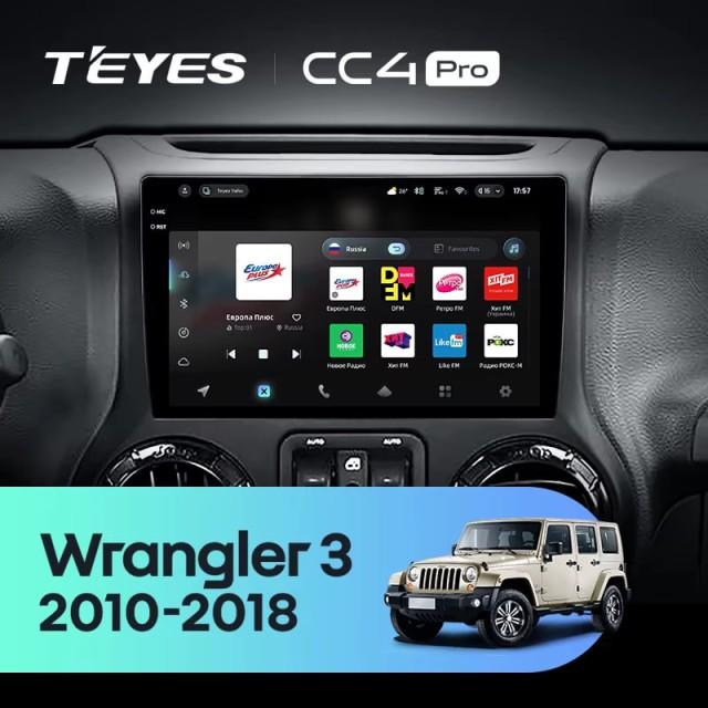 Radio samochodowe Teyes CC4 Pro 2k 8+128 Gb Jeep Wrangler 3 JK 2010-2017 (L14) 10"