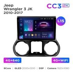 Radio samochodowe Teyes CC3 2k 4+64 Gb Jeep Wrangler 3 JK 2010-2017 (L15) 10