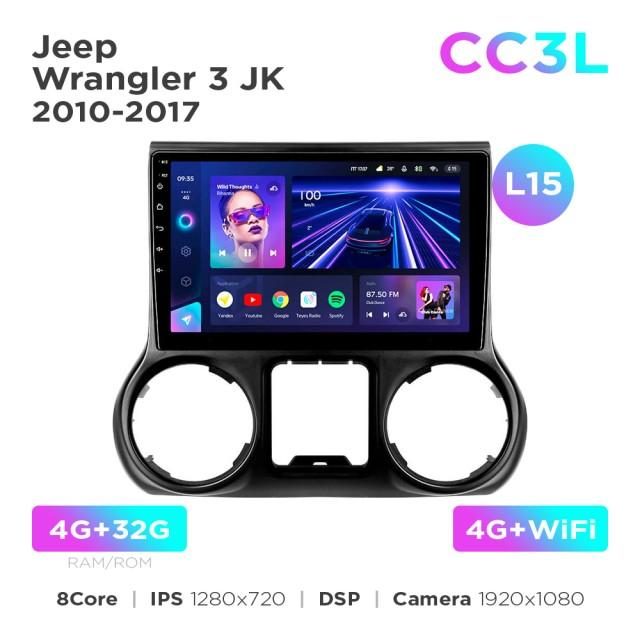 Radio samochodowe do Jeep Wrangler 3 JK 2010-2017 (L15) Teyes CC3L 4+32 Gb 10"