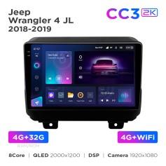 Radio samochodowe Teyes CC3 2k 4+32 Gb Jeep Wrangler 4 JL 2018-2019 9"
