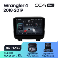 Radio samochodowe Teyes CC4 Pro 2k 8+128 Gb Jeep Wrangler 4 JL 2018-2019 9"