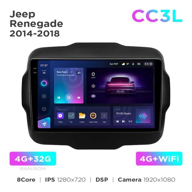 Radio samochodowe do Jeep Renegade 2014-2018 Teyes CC3L 4+32 Gb 9"