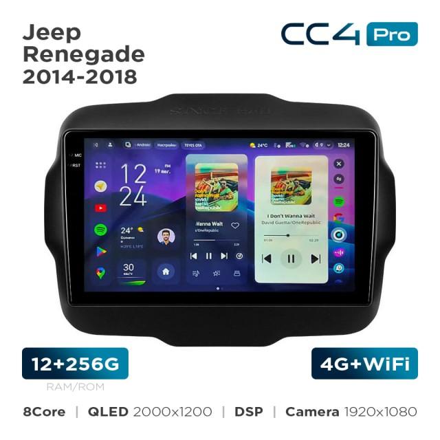 Radio samochodowe Teyes CC4 Pro 2k 12+256 Gb Jeep Renegade 2014-2018 9"