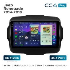 Radio samochodowe Teyes CC4 Pro 2k 8+128 Gb Jeep Renegade 2014-2018 9"