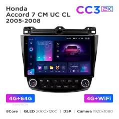 Radio samochodowe Teyes CC3 2k 4+64 Gb Honda Accord 7 CM UC CL 2002-2008 10"