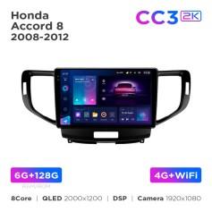 Radio samochodowe Teyes CC3 2k 6+128 Gb Honda Accord 8 2008-2012 9"