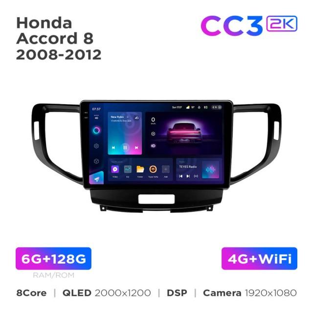 Radio samochodowe Teyes CC3 2k 6+128 Gb Honda Accord 8 2008-2012 9"