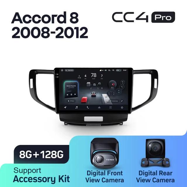 Radio samochodowe Teyes CC4 Pro 2k 8+128 Gb Honda Accord 8 2008-2012 9"