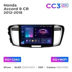 Radio samochodowe Teyes CC3 2k 6+128 Gb Honda Accord 9 CR 2012-2018 10"