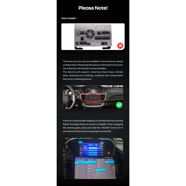 Radio samochodowe Teyes CC4 Pro 2k 8+128 Gb Honda Accord 9 CR 2012-2018 10"