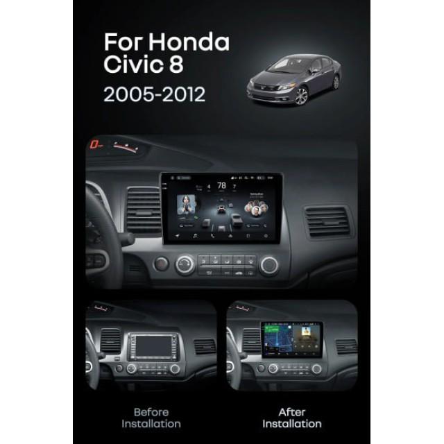 Radio samochodowe Teyes CC4 Pro 2k 8+128 Gb Honda Civic 8 FK FN FD 2005-2012 10"