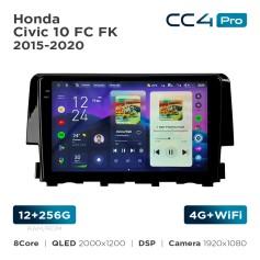Radio samochodowe Teyes CC4 Pro 2k 12+256 Gb Honda Civic 10 FC FK 2015-2020 9"