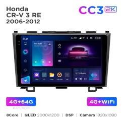 Radio samochodowe Teyes CC3 2k 4+64 Gb Honda CR-V 3 RE 2006-2012 9
