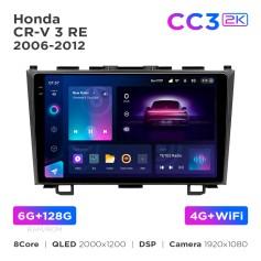 Radio samochodowe Teyes CC3 2k 6+128 Gb Honda CR-V 3 RE 2006-2012 9"