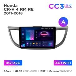 Radio samochodowe Teyes CC3 2k 4+32 Gb Honda CR-V 4 RM RE 2011-2018 (A) 10"