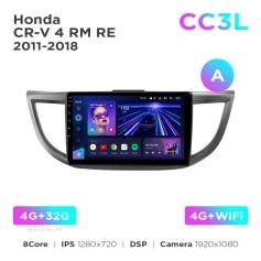 Radio samochodowe do Honda CR-V 4 RM RE 2011-2018 (A) Teyes CC3L 4+32 Gb 10"