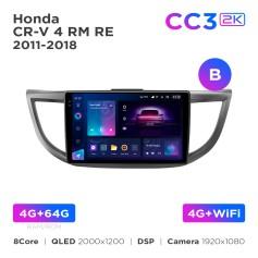 Radio samochodowe do Honda CR-V 4 RM RE 2011-2018 (B) Teyes CC3L 4+32 Gb 10"