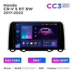 Radio samochodowe Teyes CC3 2k 6+128 Gb 360° Honda CR-V 5 RT RW 2017-2022 9"