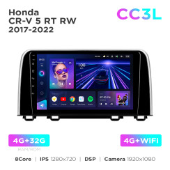 Radio samochodowe do Honda CR-V 5 RT RW 2017-2022 Teyes CC3L 4+32 Gb 9"