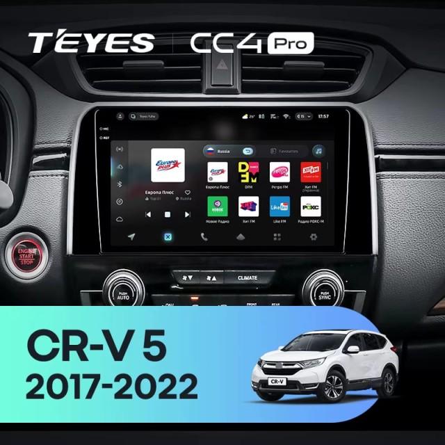 Radio samochodowe Teyes CC4 Pro 2k 8+128 Gb Honda CR-V 5 RT RW 2017-2022 9"