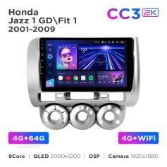 Radio samochodowe Teyes CC3 2k 4+64 Gb Honda Jazz 1 GD / Fit 1 2001-2009 9
