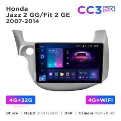 Radio samochodowe Teyes CC3 2k 4+32 Gb Honda Jazz 2 GG / Fit 2 GE 2007-2014 10"