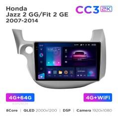 Radio samochodowe Teyes CC3 2k 4+64 Gb Honda Jazz 2 GG / Fit 2 GE 2007-2014 10