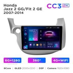Radio samochodowe Teyes CC3 2k 6+128 Gb 360° Honda Jazz 2 GG / Fit 2 GE 2007-2014 10