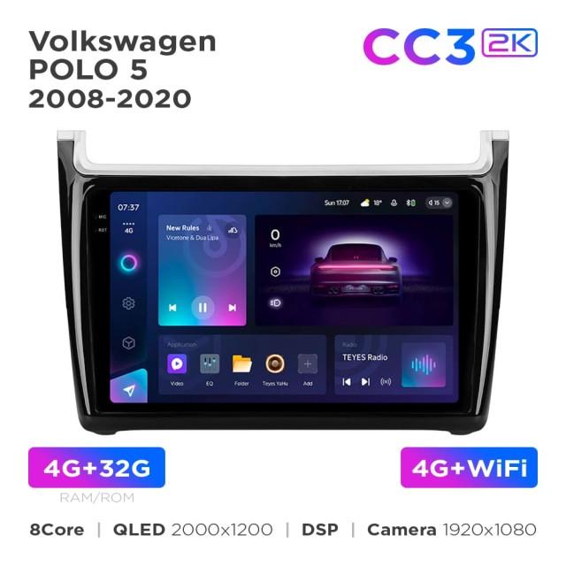 Radio samochodowe Teyes CC3 2k 4+32 Gb Volkswagen POLO 5 2008-2020 (F1) 9