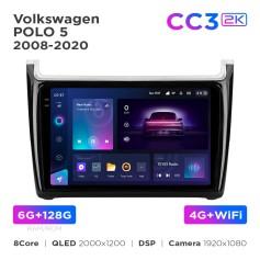 Radio samochodowe Teyes CC3 2k 6+128 Gb Volkswagen POLO 5 2008-2020 (F1) 9"