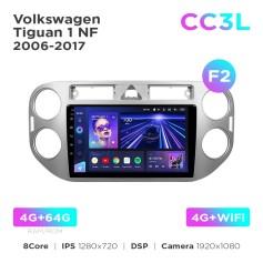 Radio samochodowe Teyes CC3L 4+64 Gb Volkswagen Tiguan 1 NF 2006-2017 (F2) 9"