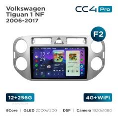 Radio samochodowe Teyes CC4 Pro 2k 12+256 Gb Volkswagen Tiguan 1 NF 2006-2017 (F2) 9"