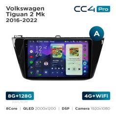 Radio samochodowe Teyes CC4 Pro 2k 8+128 Gb Volkswagen Tiguan 2 Mk 2016-2022 (A) 10"