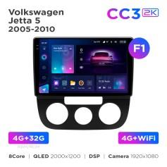 Radio samochodowe Teyes CC3 2k 4+32 Gb Volkswagen Jetta 5 2005-2010 (F1) 10"