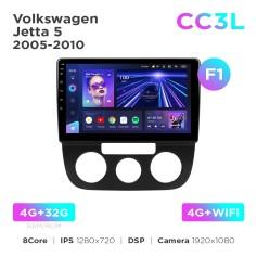Radio samochodowe do Volkswagen Jetta 5 2005-2010 (F1) Teyes CC3L 4+32 Gb 10"