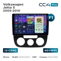 Radio samochodowe Teyes CC4 Pro 2k 12+256 Gb Volkswagen Jetta 5 2005-2010 (F1) 10"