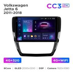 Radio samochodowe Teyes CC3 2k 4+32 Gb Volkswagen Jetta 6 2011-2018 10"