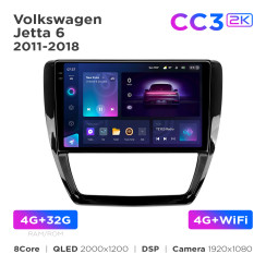 Radio samochodowe Teyes CC3 2k 6+128 Gb Volkswagen Jetta 6 2011-2018 10"