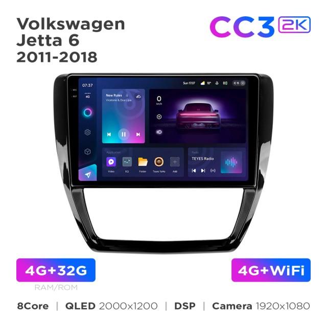 Radio samochodowe Teyes CC3 2k 4+32 Gb Volkswagen Jetta 6 2011-2018 10"