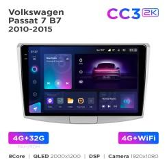 Radio samochodowe Teyes CC3 2k 4+32 Gb Volkswagen Passat 7 B7 2010-2015 10"